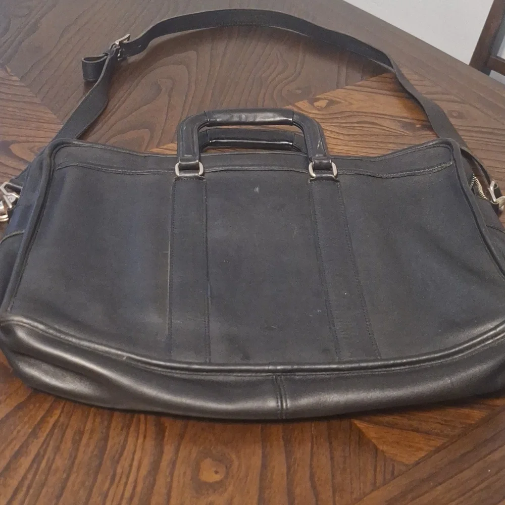 Black Leather Shoulder Bag